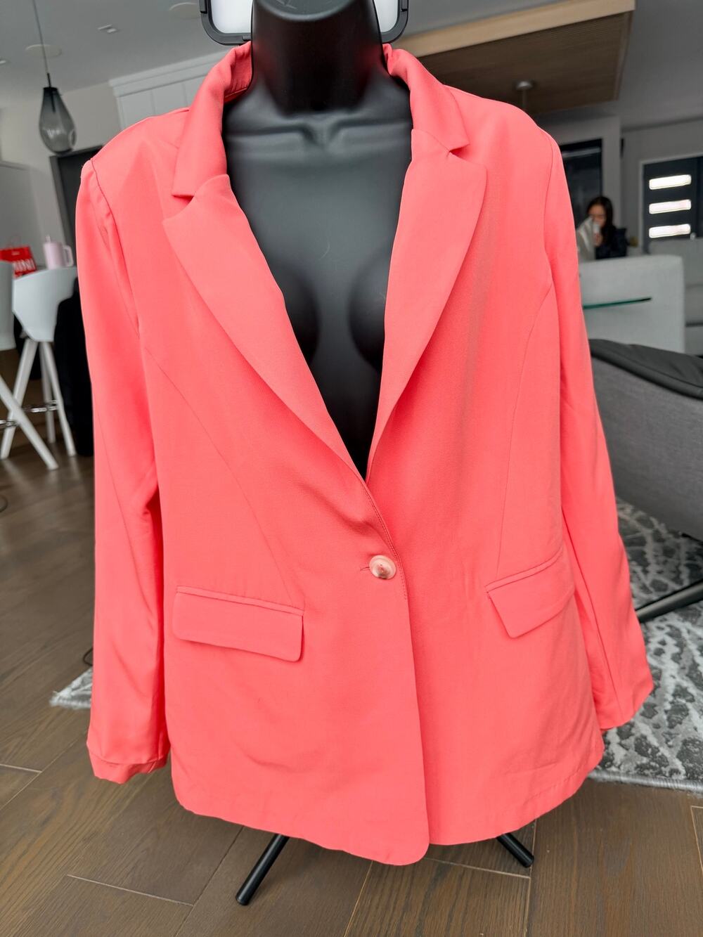 $50 LUSH JACKET BLAZER CORAL MEDIUM BRAND NEW with TAG
